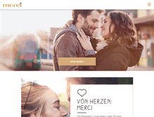 Tablet Screenshot of merci.de